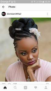 Follow Us Signaturebride On Twitter And On Facebook At Signature Bride Magazine Natural Hair Wedding Braided Updo Black Hair Black Wedding Hairstyles
