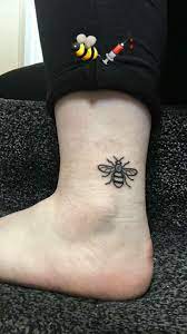 New Manchester Bee Tattoo Done At Manchester Ink Bee Tattoo Small Tattoos Small Tattoos With Meaning