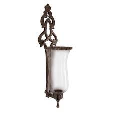Gold brass copper decorative wall sconces lighting bedroom antique golden candle wall lamp w20 h40 1 light/w20 h50cm 2 lights. Hurricane Candle Sconce Brass And Gold Sconces
