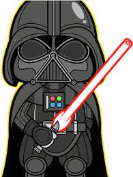 Comprenant un portefeuille et un porte clés. Download Hd Luke Skywalker Clipart Kawaii Darth Vader Cute Cartoon Transparent Png Image Nicepng Com