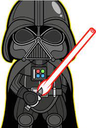 T shirt dark vador homme en coton 100% officiel dans la boutique geek de boîte à malices. Download Hd Luke Skywalker Clipart Kawaii Darth Vader Cute Cartoon Transparent Png Image Nicepng Com