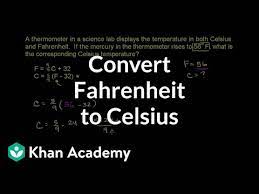 Here are some of the many. Converting Fahrenheit To Celsius Video Khan Academy