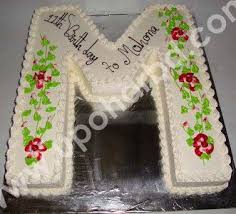 Any 3 enjoy 3% off. Send Birthday Cake To Bangladesh Single Letter Shape Cake With Garden Design Alphabet And Number Cakes Cake From Yummy Yummy