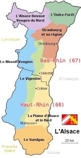 Alsace (42) a deux départements, 13 arrondissements, 75 cantons et 904 communes. Cartograf Fr Les Regions De France L Alsace