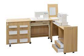 Though your machine may look a bit different when you set up your machine, it's best to put it near the edge of a table or desk, near a. Sewing Furniture Sewing Machine Cabinet Comfort Sew Tables Comfort