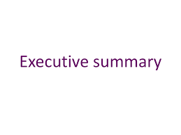 Executive Summary