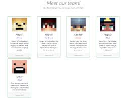 You can look at the formats other servers use and use bits and pieces from them. Website Template Thegrassblock Server Staff Cards Update Spigotmc High Performance Minecraft