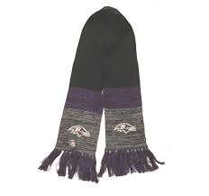 Nfl Baltimore Ravens Scarf Static Marled Knit New 47 Brand Rock N Sport Store