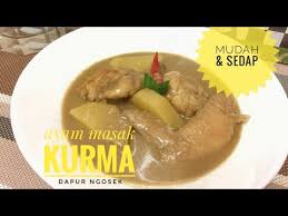 Hindangan mudah dan sedap, pastikan anda menggunakan santan dan ayam yang segar bagi mendapatkan rasa yang terbaik. Resepi Ayam Masak Kurma Senang Dan Sedap Youtube