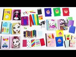How To Make Doll School Supplies Pencils Calculator Notebook Scissors Etc Easy Doll Crafts Doll Crafts Miniature School Doll Diy Crafts