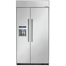 If air does not pass through, this indicates that the water supply tube is frozen. Thermador T42bd810ns 42 Inch Built In Side By Side Refrigerator With External Ice And Water Dispenser In Stainless Steel