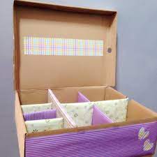 Membuat kotak hantaran dari kardus. Diy Tempat Make Up Dari Kotak Sepatu Diary Of A Not Superhero Mama