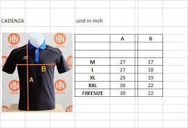 Sport Jersey Sizing Chart