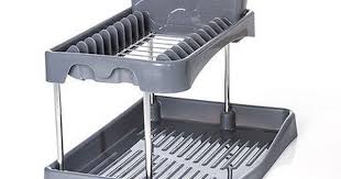 Egouttoir A Vaisselle 2 Niveaux Gris En Palstique Gris Autres Egouttoir Vaisselle Egouttoir Design De Salle De Bain
