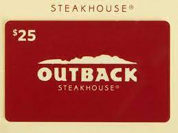 With these gift cards, you can buy almost anything you need and, you can buy a few things you want without spending your regular paycheck. Win A 25 Outback Steakhouse Gift Card Amazon Giveaway