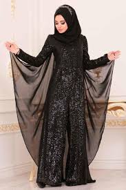 Tesetturlu Abiye Elbise Pul Payetli Siyah Tesettur Abiye Tulum 38870s Tesetturisland Com Elbise Moda Stilleri Giyim