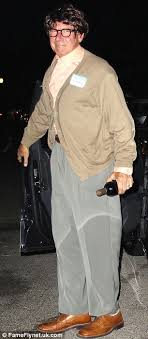 Liam dressed as a dodger dog, and mom went as a. Halloween 2012 Harrison Ford And Calista Flockhart Dress As Frumpy Pensioners Daily Mail Online