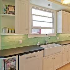 Seafoam Green Glass Subway Tile In Surf Modwalls Lush 4x12 Tile Kitchen Backsplash Tile Designs Kitchen Tiles Design Green Kitchen Backsplash