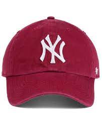 47 Brand New York Yankees Cardinal And White Clean Up Cap Macys Com New York Yankees Yankees Hat New York Yankee Hat