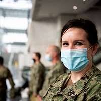 U.S. Navy Cmdr. Amy Lamancusa, assigned to the Navy