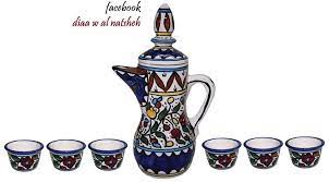 دلة قهوة من منتجاتنا الخزفية المصنوعة في فلسطين of ceramic products made in the state of palestine beer steins ceramics glassware