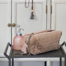 Trousse Velours Rose Pale Trousse De Toilette Rose Trousse De Toilette Vintage Velours