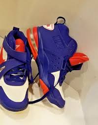 Nike Force Charles Barkley Vintage Red White Blue High Top Sneakers Size 8 Nike Basketballshoes White Sneakers Men Nike Sneakers