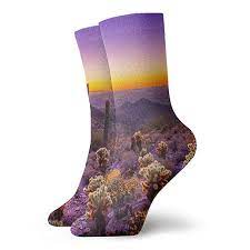 Cactus Crew Socks Ad Cactus Cactusparty Cacti Cactusaddicted Succulent Saguaro Desert Trendy Cactus Party Cacti Arizona Wildflowers Purple Cactus