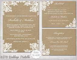 Rustic Wedding Invitation Set Diy Rustic By Diyweddingsprintable Fun Wedding Invitations Wedding Invitation Templates Wedding Invitation Templates Rustic