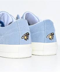 Comes in the original box with both orange and cream laces. Converse X Golf Wang One Star Le Fleur Blue Shoes Zumiez