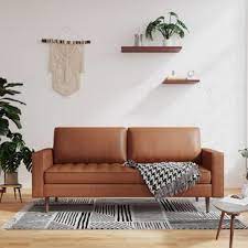 From small 2 seaters to larger corner sofas, with our wide range of black sofas, you'll be sure to find the perfect sofa for you. Light Brown Faux Leather Sofa Wayfair