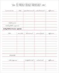 Bi Weekly Bud Worksheet 9 Bi Weekly Bud Template What Budget Spreadsheet Template Weekly Budget Template Monthly Budget Template