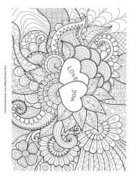 Pdf book includes 10 pages with strings for drawing zentangles. Love You Zentangle Coloring Page Free Printable Pdf From Primarygames