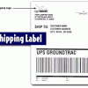 After logging in, you can start creating a shipping label for the package. 1