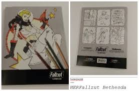 A few of it can still be found in the game files but is inaccessible within the game itself. Art Book Fallout A Colouring Book A Net In Time