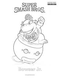 View all coloring pages from super mario bros. Bowser Jr Super Smash Brothers Coloring Page Super Fun Coloring