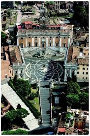 The piazza del campidoglio (capitol square) is in the highest of the seven hills of point rome, the capitoline hill. Il Campidoglio