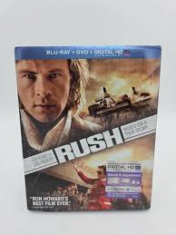RUSH BLU-RAY + DVD Combo Chris Hemsworth Daniel Bruhl Olivia Wilde Formula  One EUR 10,40