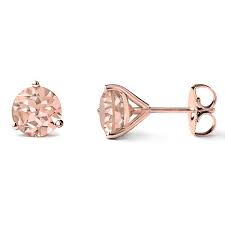 Check spelling or type a new query. 7mm Peach Pink Morganite Martini Glass Stud Earrings 14k Rose Gold