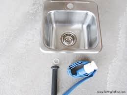 make it! diy potting bench with sink