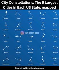 Fan Maps City Constellations The 5 Largest Cities In Facebook