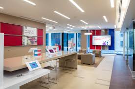 Here S How Bank Of America Is Reinventing High Street Banking With Tellerless Robo Branches Bank Of America Small Business Services Corporate Interiors