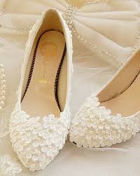 Lace Wedding Shoes Pearl White Lace Daisy Bridal Shoes By Wzan White Wedding Shoes Wedding Shoes Bridal Shoes