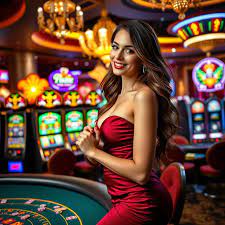 Glamorous Casino Girl: A Night of Sparkle and Chance