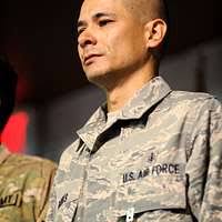 U.S. Air Force Master Sgt. Christopher Banks, a ground