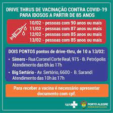 Rua siqueira campos, 1300, 11º andar, sala 1100. Vacinacao Contra A Covid 19 Sera Exclusiva Para Idosos A Partir Desta Quarta Feira