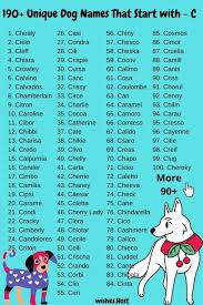 If you focus on options that start with a specific letter, it's much easier to narrow things down. Dog Names That Start With C For Girl And Boy Dog