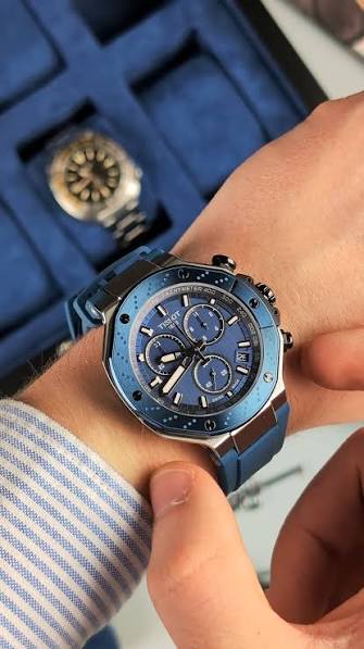 | Tissot T-Race Chronograph T141.417.27.041.00, 🔹Категорія T-Sport, -  Колекція T-Race, 🔹Модель натхнена мотоспортом. Рант годинника нагадує  гальмівний диск мотоцикла. А циферблат покриття на гоночному ...