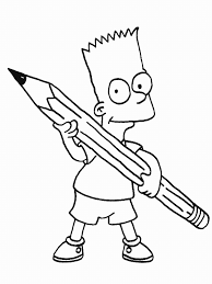 The simpsons coloring pages are a good way for kids to develop their habit of coloring and painting, introduce them new colors, improve the creativity and motor skills. The Simpsons Coloring Pages