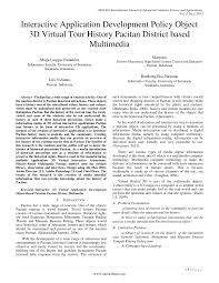 (lahir di surabaya , jawa timur , 19 mei 1965 ; Pdf Interactive Application Development Policy Object 3d Virtual Tour History Pacitan District Based Multimedia